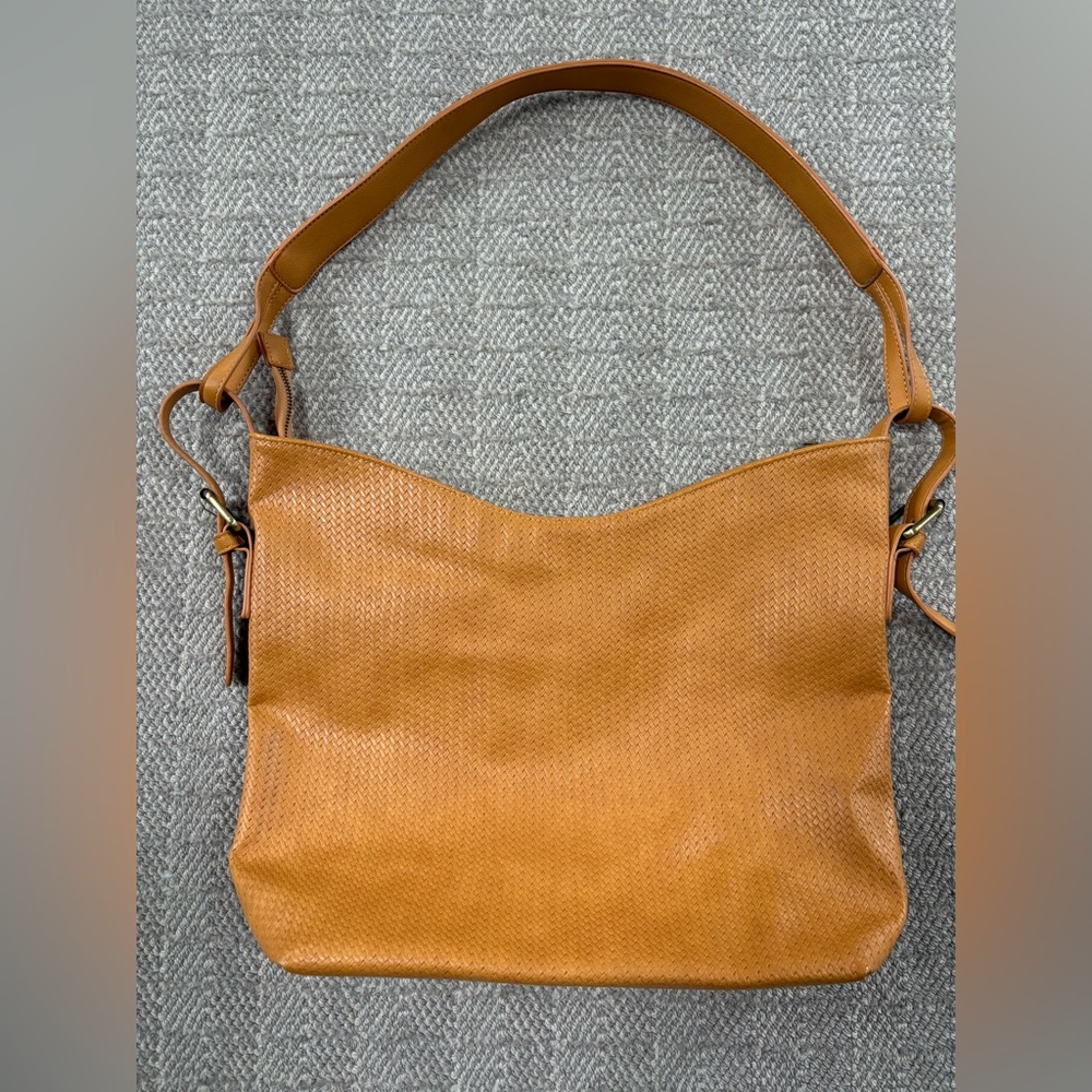 Anthropologie Caramel Shoulder Bag